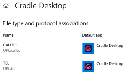 Cradle URI Handler