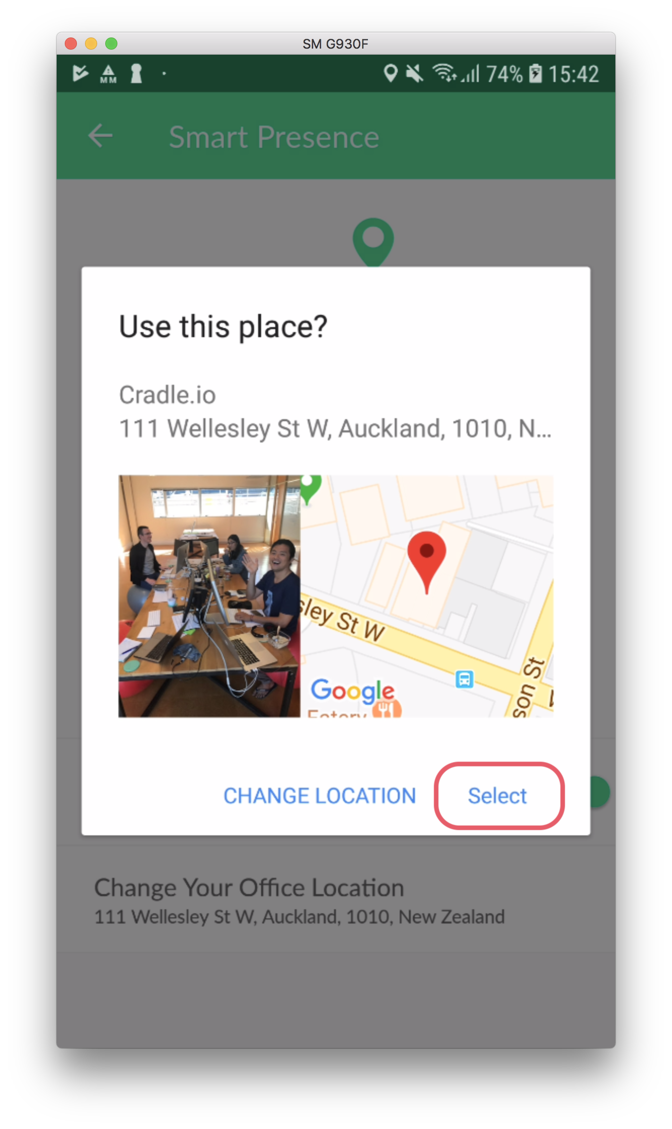 Your location